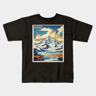 Ciudad de Ushuaia Argentina Vintage Tourism Poster Kids T-Shirt